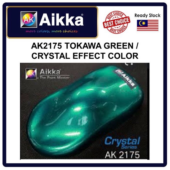 AIKKA Paints AK2175 Crystal Effect Colour / TOKAWA GREEN/ Warna Cat