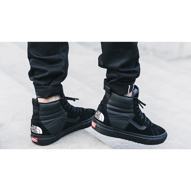 Vans sk8 hi hot sale x north face