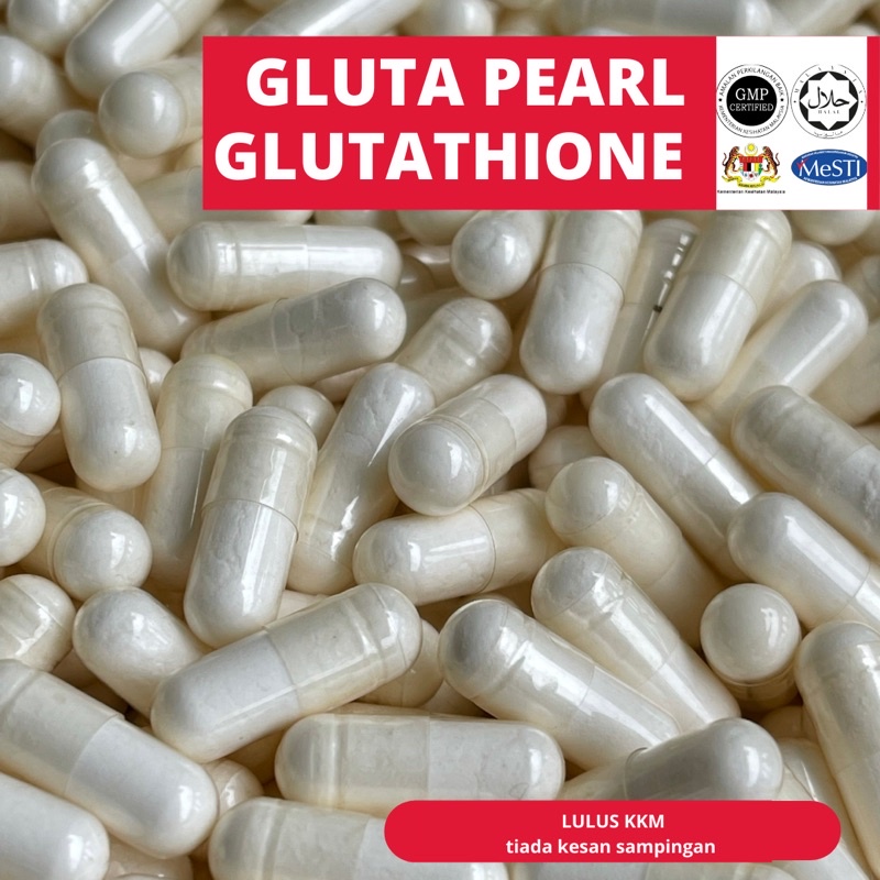 gluta pearl glutathione 🔥1 PCS GLUTA PEARL GLUTATHIONE VITAMIN C (WHITENING BOOSTER) LULUS KKM DAN  HALAL