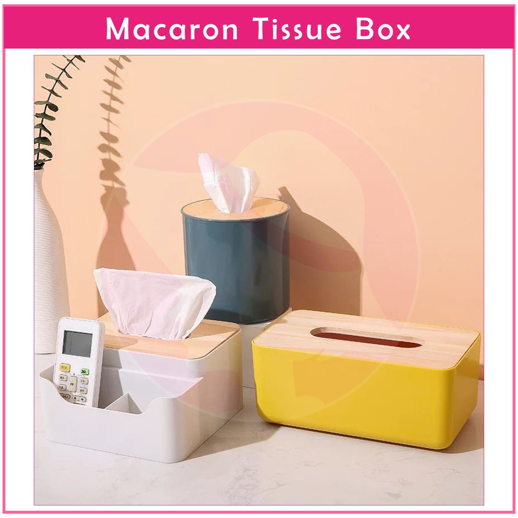 Wooden Tissue Box Napkin Tissue Holder Living Room Dresser Study Desk