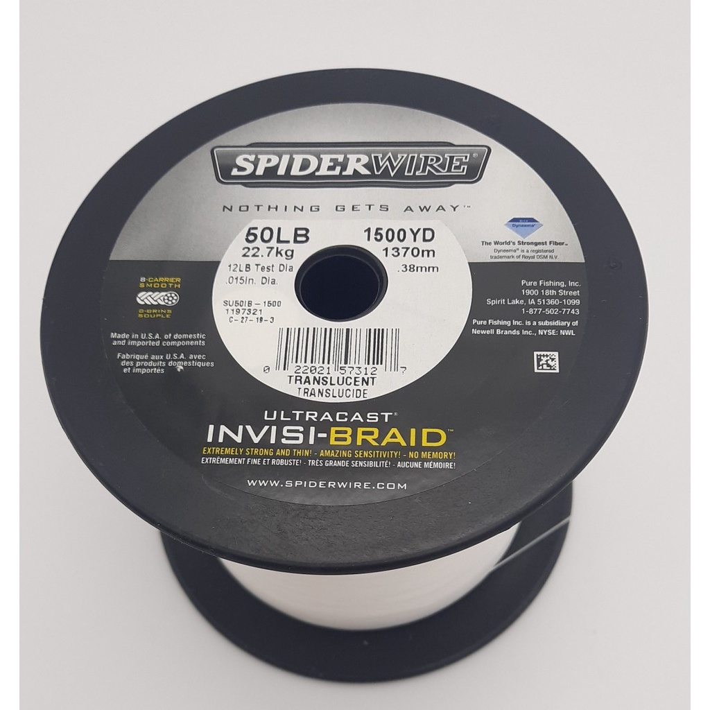 OFFER!!! 】Spiderwire UltraCast Invisi-Braid 1500YD , 1370M