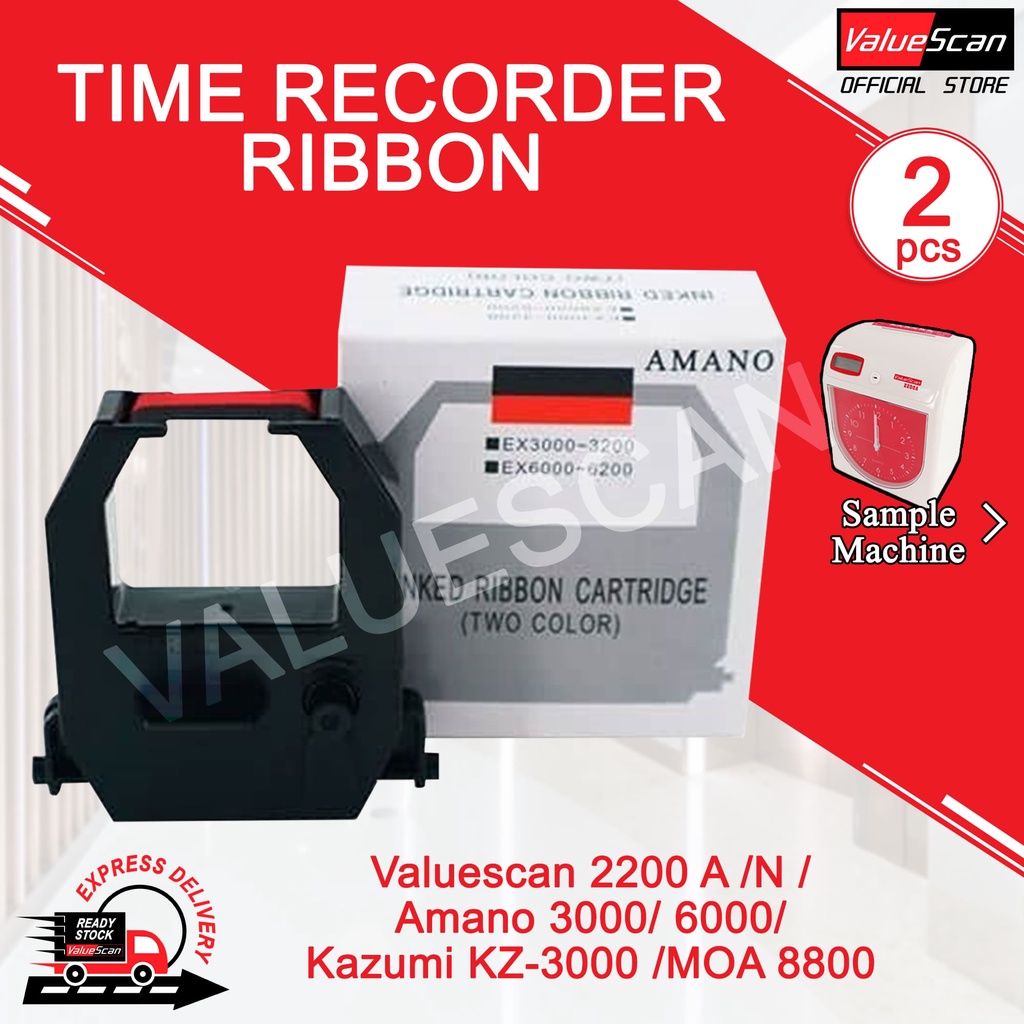 Time Recorder Ribbon Valuescan 2200 A /N Amano 3000 / 6000 Ribbon