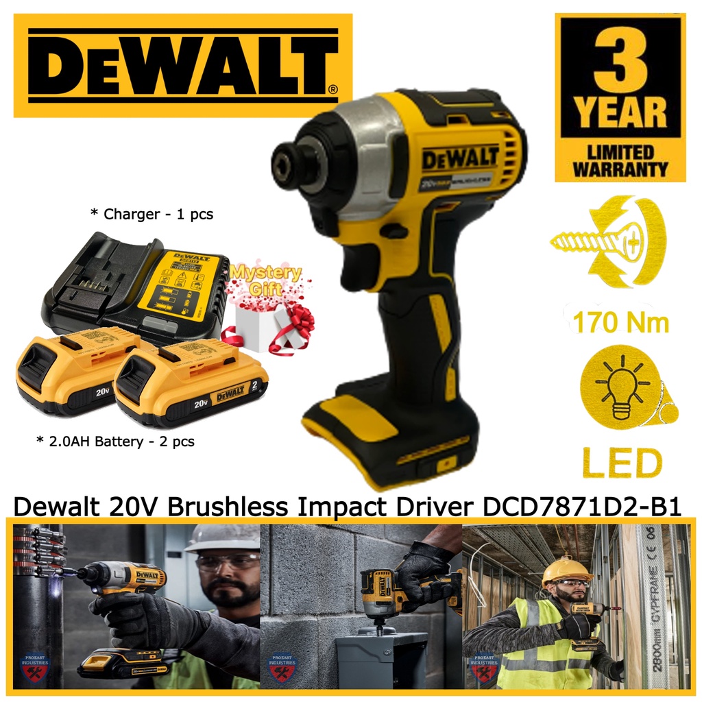 Dewalt DCF7871D2-B1 6.35mm ( 1/4