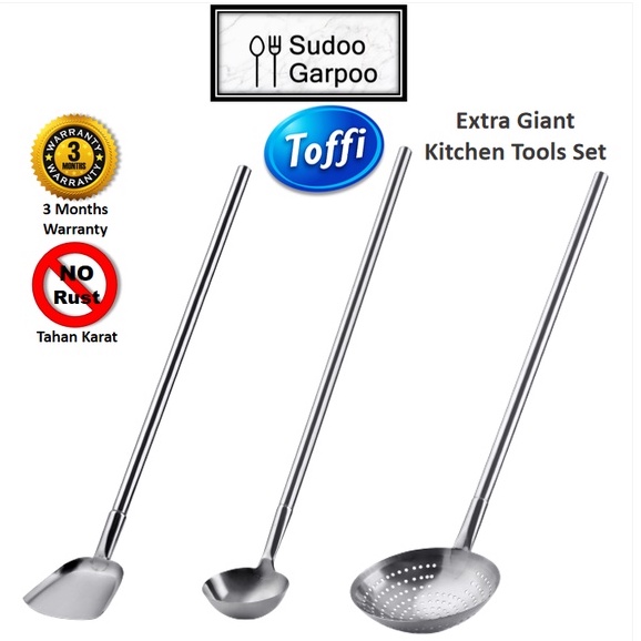 Toffi Senduk Sudip Senduk Berlubang Untuk Kawah Keluli Tahan Karat ...