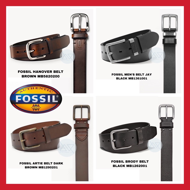 Original Fossil Men s Belt ll Tali Pinggang Kulit Shopee Malaysia