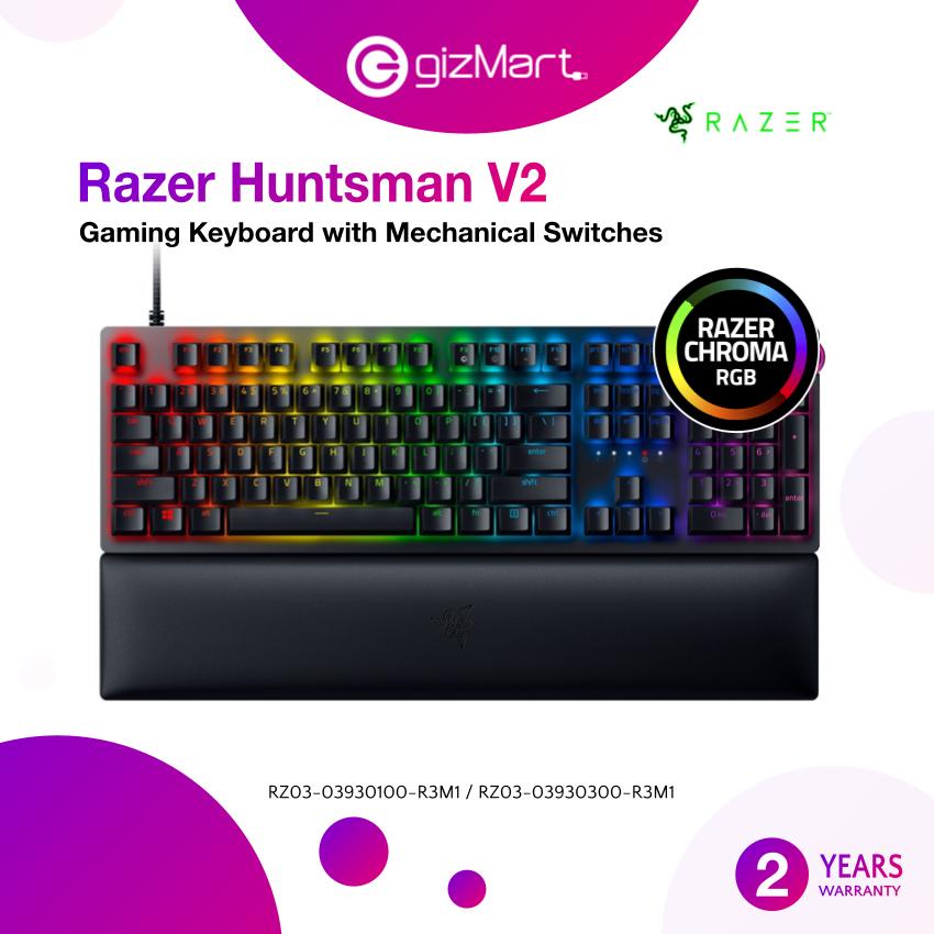 Razer Huntsman V2- Optical Gaming Keyboard with Near-zero Input Latency ...