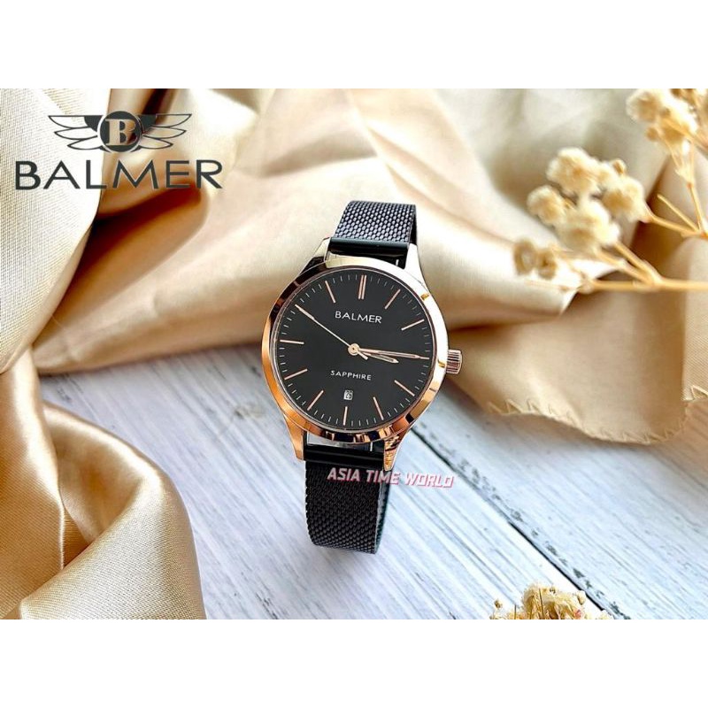 BALMER 8148L BRG 4 Elegance Sapphire Women s Watch with Black