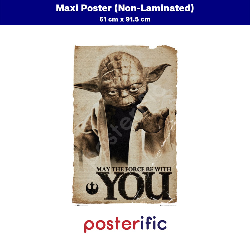 Star Wars Yoda May The Force Be With You Poster 61 X 915 Cm