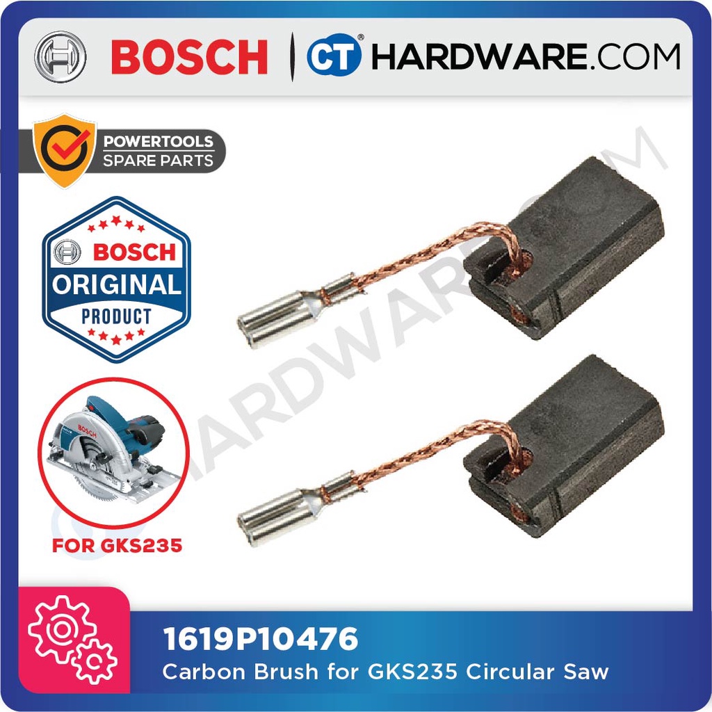 BOSCH 1619P10476 CARBON BRUSH FOR GKS235 TURBO CIRCULAR SAW Shopee