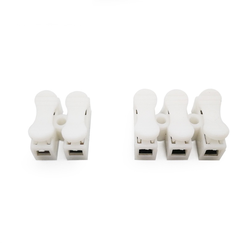 simple wiring terminal spring crimping butt quick connector clamp ...