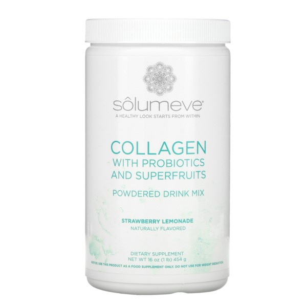 Solumeve, Collagen with Probiotics and Superfruits, Powdered Drink Mix