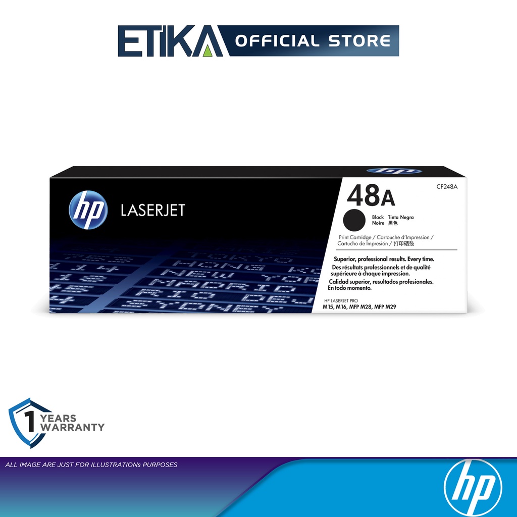 [ ORIGINAL ] HP 48A CF248A Black LaserJet Toner Cartridge | For HP M15 ...