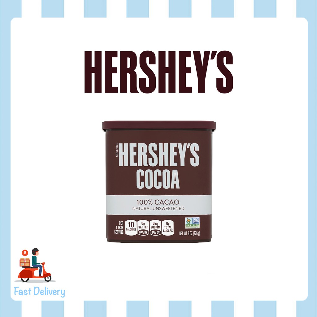 HERSHEY'S COCOA 100% CACAO NATURAL UNSWEETENED SPECIAL DARK COCOA ...