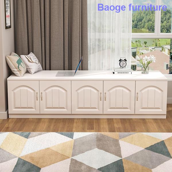 European style bay window cabinet balcony floor storage free ...