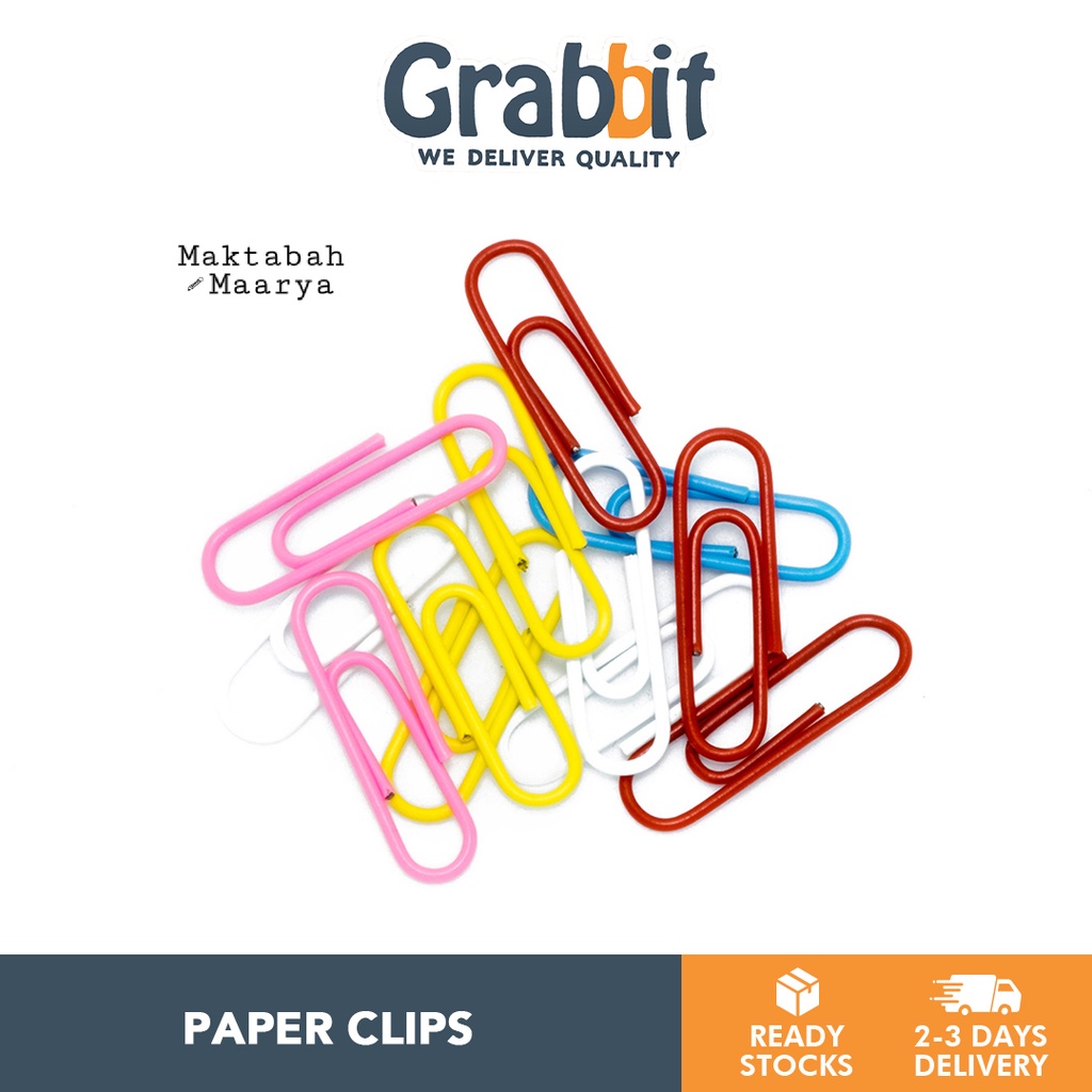 Klip Kertas | Paper Clips Round Triangle Pin Mix Color Silver 28mm 50mm ...