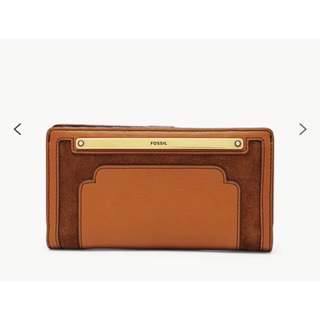 Fossil Maddox-# 24 Flap Clutch, Damen Geldbörse, Multicolore