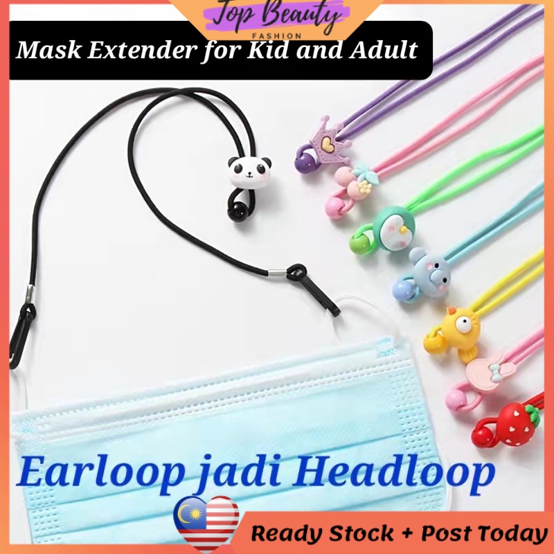 Mask Extender Earloop jadi Headloop Mask Chain Mask Hanging Rope \ Mask ...