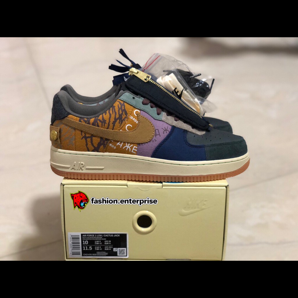 Tenis air force 1 low cactus jack discount de nike x travis scott