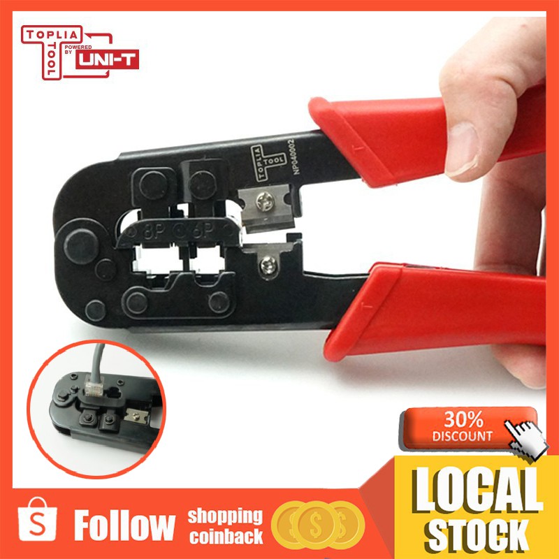 UNIT 3 in 1 Crimping Tool RJ45 Plier Crimper Cutting Stripper Network