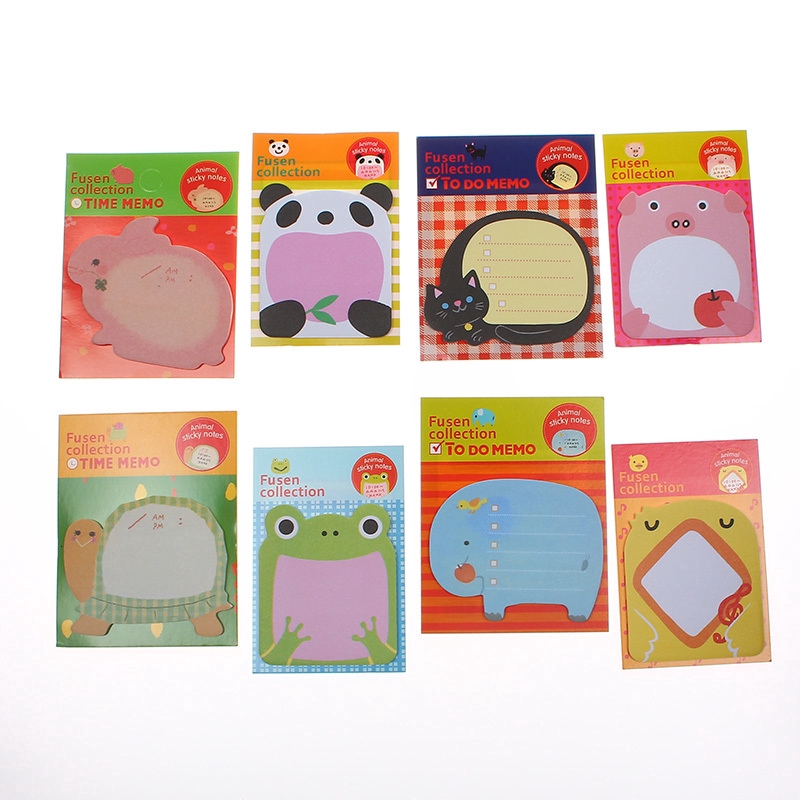 Sticker Cute Kawaii Animal Sticky Notes Notepad Memo Pads Office School ...