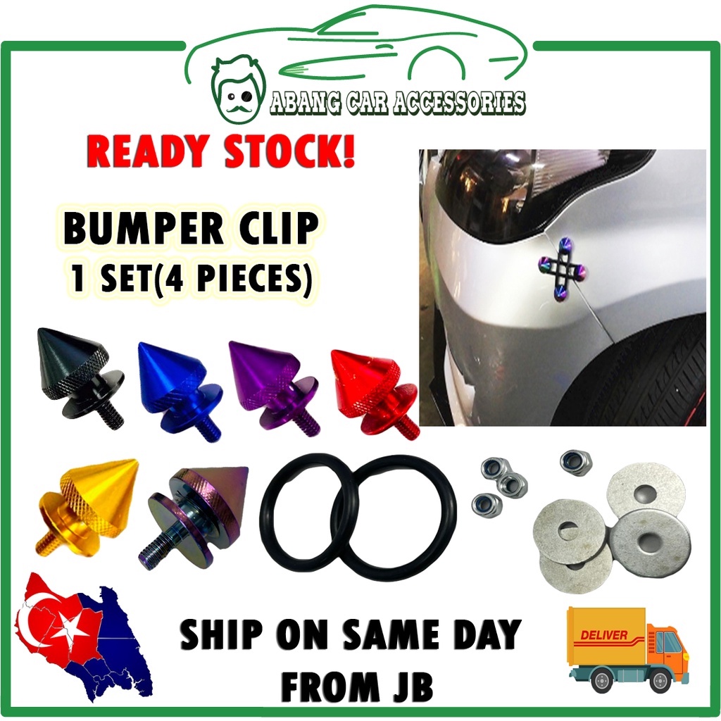 [READY STOCK] JDM Quick Release Fastener For Car Bumpers / JDM Bumper Clip Shopee Malaysia