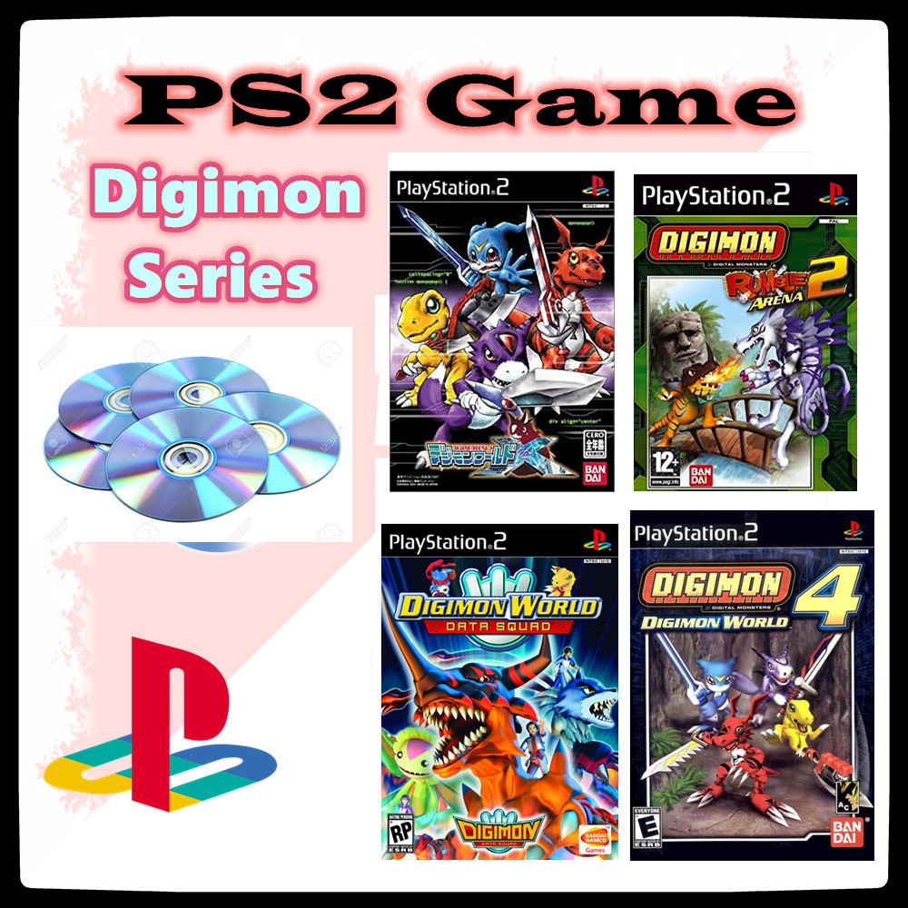 💥 Ps2 Game Digimon Series / Digimon World X / Rumble Arena 2 / Data Squrd  / Good Quality Purpleray CD💥 | Shopee Malaysia