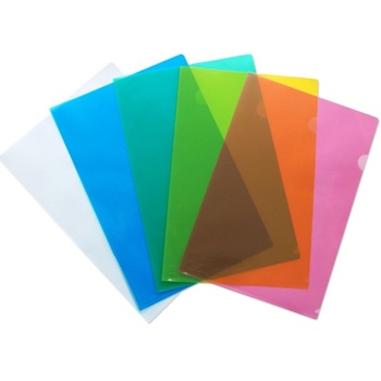 E310 A4 Size L Shape Folder Colour PP Folder Translucent Colour Folder ...