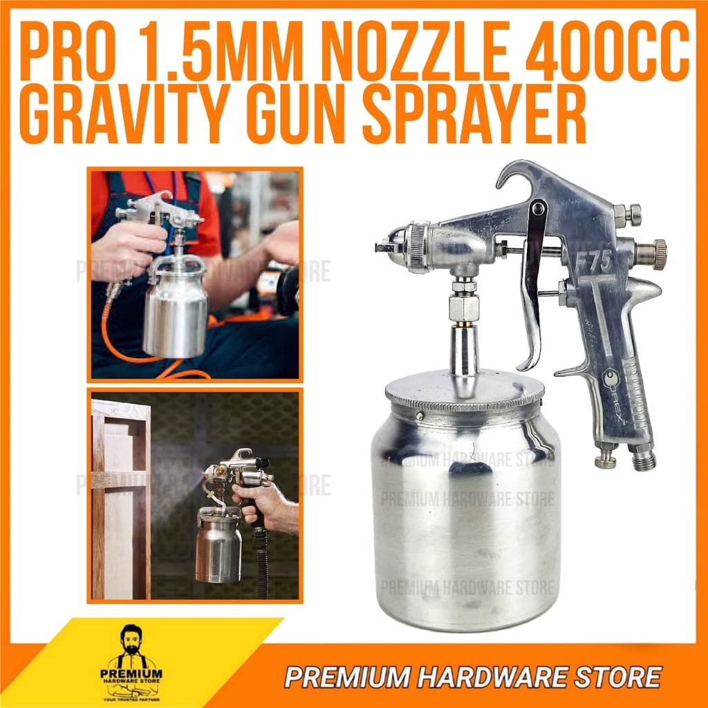 OREX PAINT Spray Gun - OREX F75S 1.5MM 750ML Paint Sprayer Gun Sembur ...