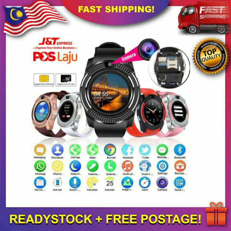 V8 wireless smart online watch