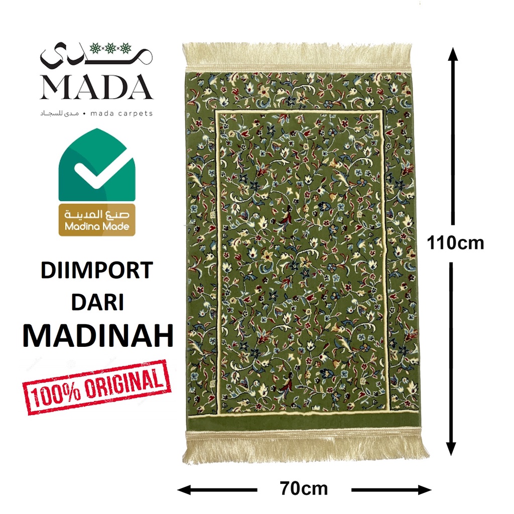 Sejadah Raudhah Raudah Rawda Original Design Sejadah Gebu Tebal Made in