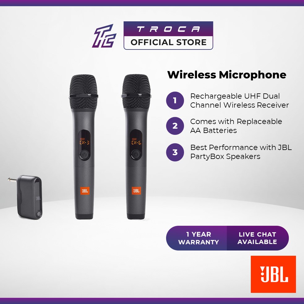 JBL Wireless Microphone Set - Wireless Microphone System, Pro Sound ...