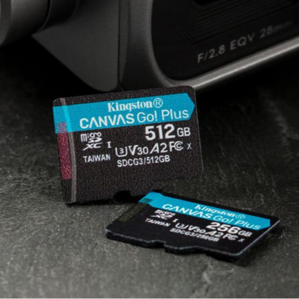 Canvas Go! Plus Class 10 SD Cards - UHS-I, U3, V30 - 64GB-512GB - Kingston  Technology
