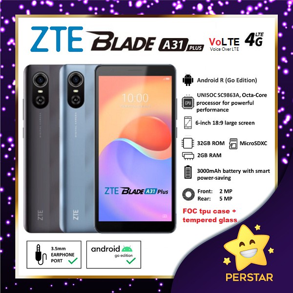 ZTE Blade A31 Plus Specification 