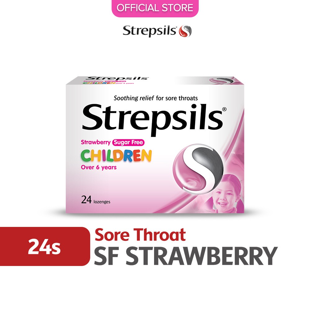 Strepsils Strawberry Sugar Free (24's) | Shopee Malaysia