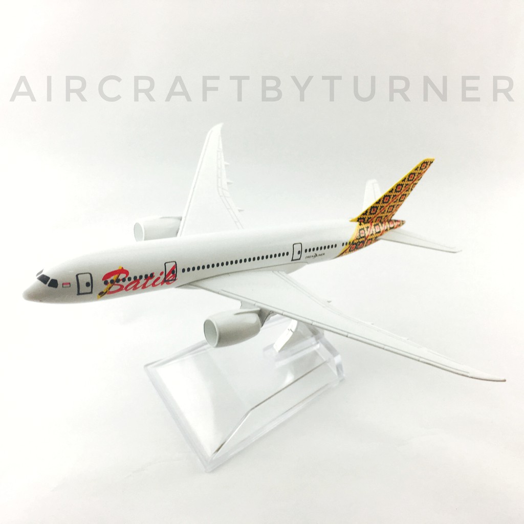 Indonesia Batik Air 787 Aircraft Model 16cm Die-cast Metal Airplane ...