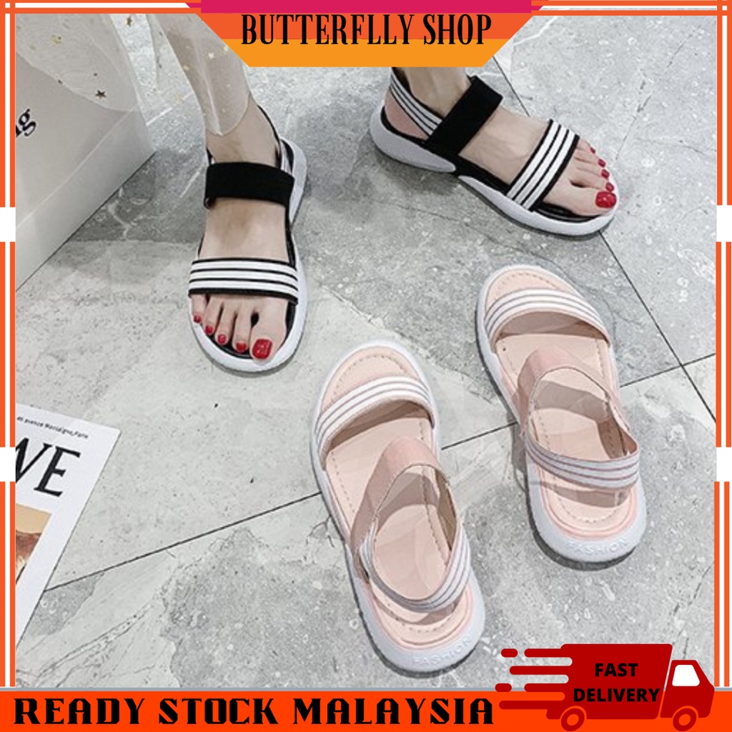 Rubber clearance flat sandals