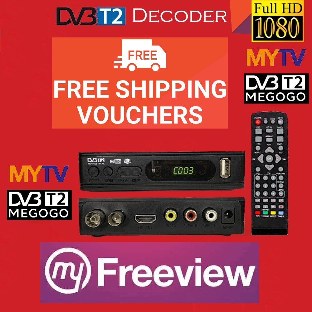 [READY STOCK] Decoder Megogo DVB T2 Digital TV Receiver Support ...