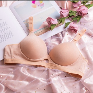 Soft Cotton Bra 34-42 B Cup Bra Seamless Push Up Bras Comfortable Bralette  Women Innerwear Underwear Red Bean 38