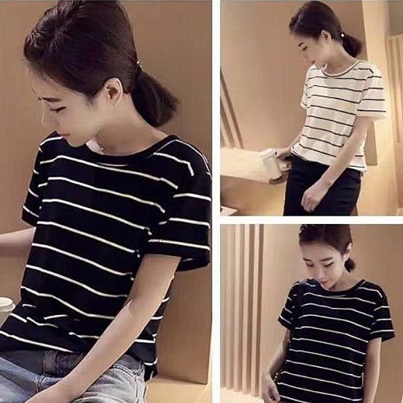 Rainbow Stripe Short Sleeve T-Shirt WDZ0012
