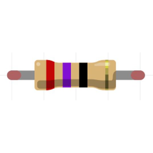 Perintang / Resistor 0.25W 5% (27R) [10pcs]