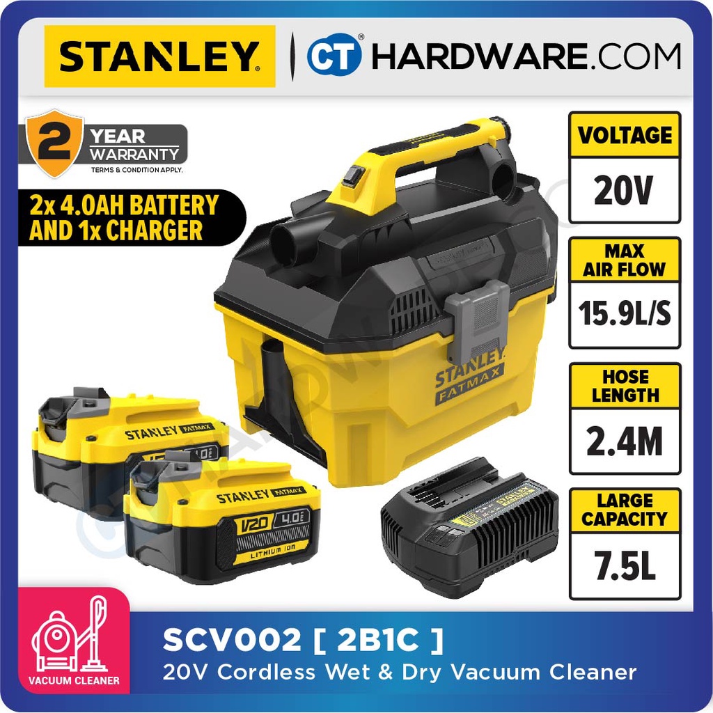 Stanley 18v online vacuum