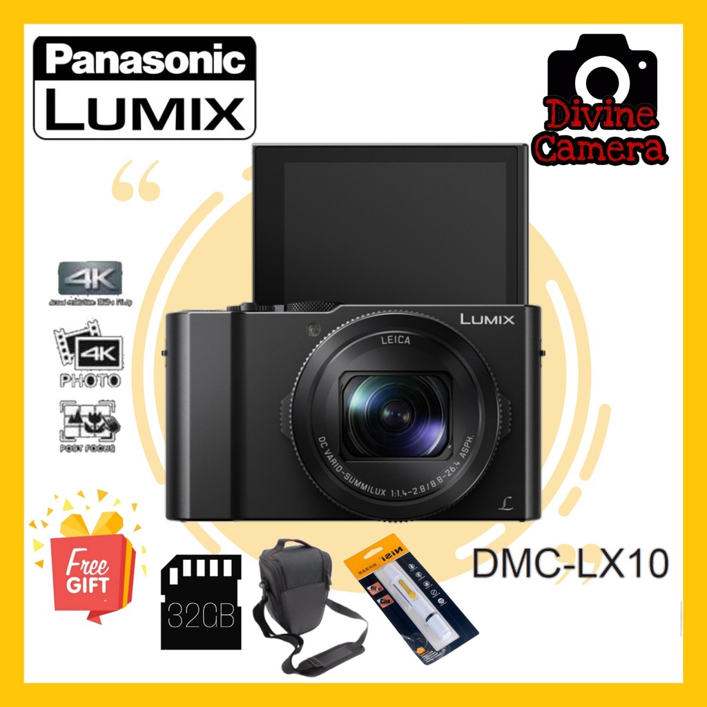 Panasonic Lumix DMCLX10 Digital Point & Shoot Camera Shopee Malaysia
