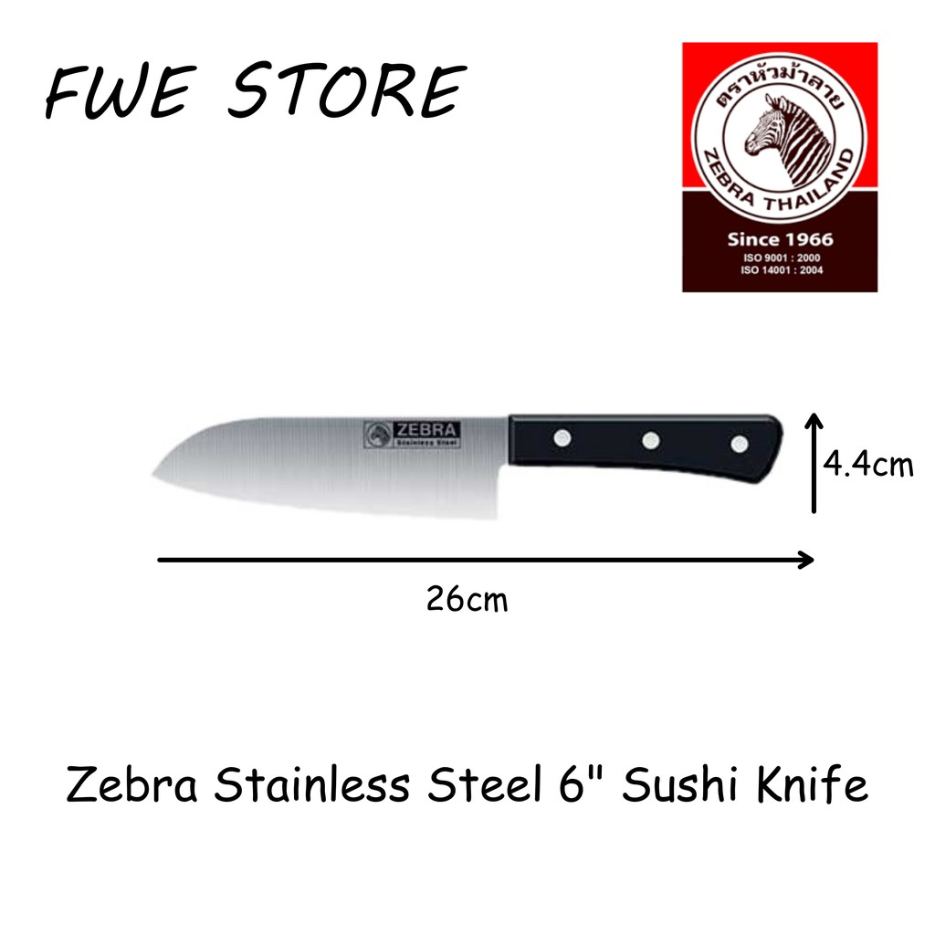 (100 Original) Zebra Thailand Stainless Steel 6" Sushi Knife Shopee