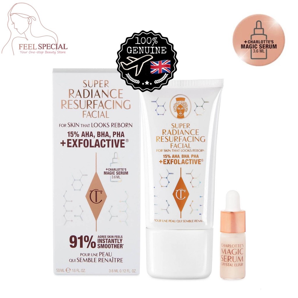 KL READY STOCK 🇬🇧 CHARLOTTE TILBURY Super Radiance Resurfacing Facial