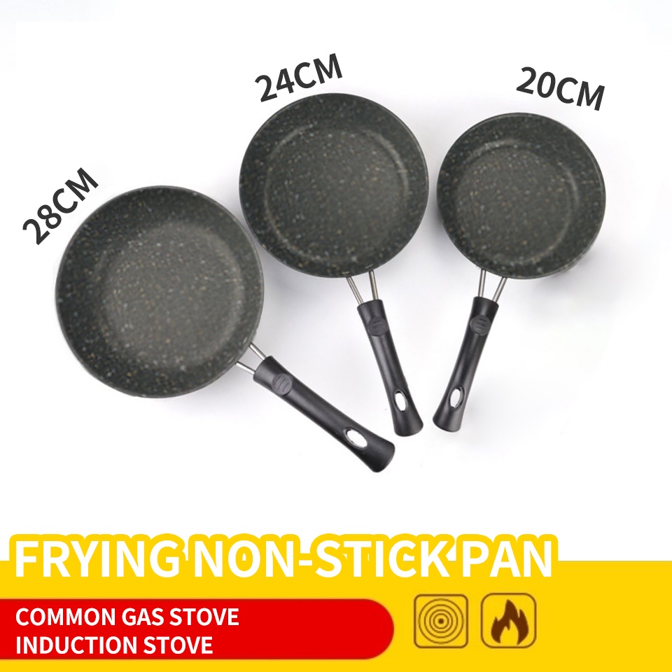 Non stick frying pan stainless small non stick pan set induction
