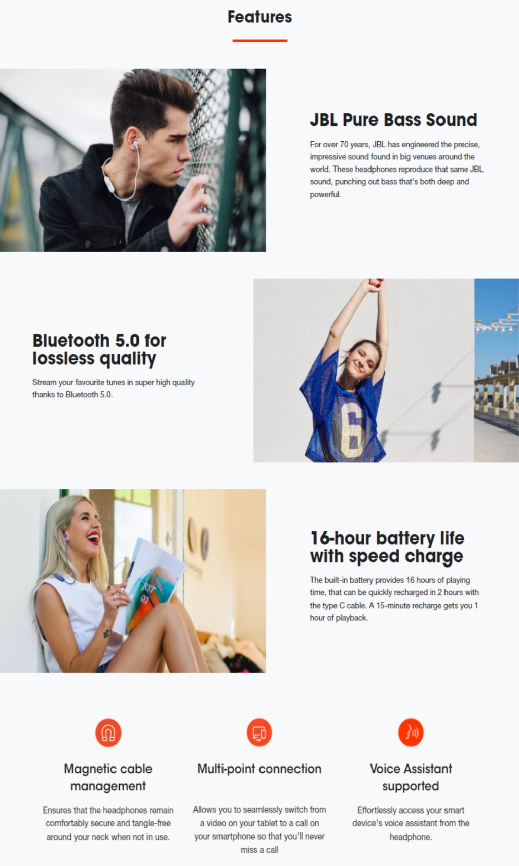 JBL TUNE 125BT Wireless inear headphones with Builtin Microphone