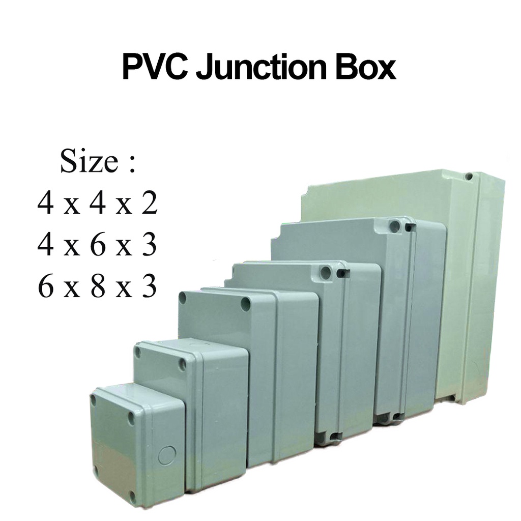 [ 1 UNIT ] PVC Enclosure Junction Box Encloser Box Weather proof ...