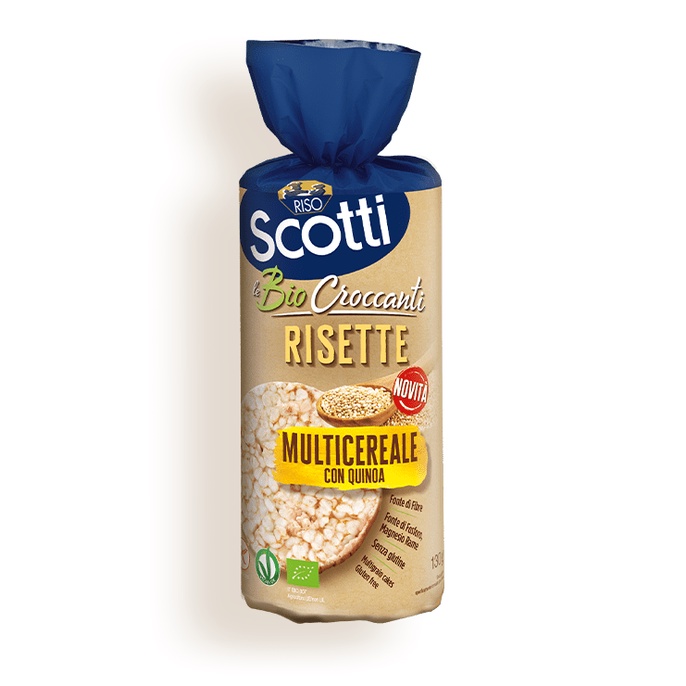SCOTTI Rice Cakes Multicereal & QUINOA 130g - Product of Italy | Shopee ...
