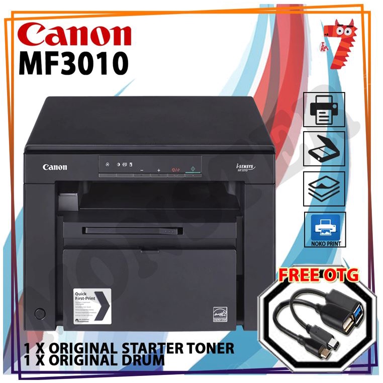 [Print Direct Phone] Canon ImageCLASS MF3010 Mono Laser Printer
