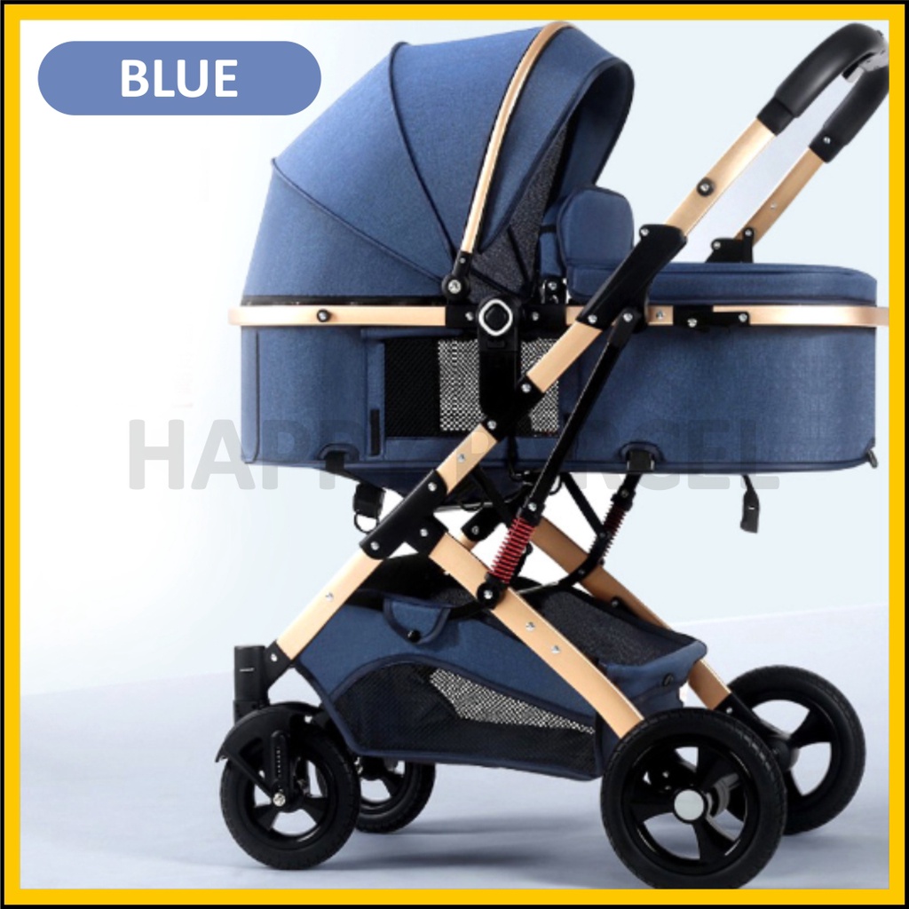 Premium Baby Stroller 3 in 1 Baby Stroller 2 Way Facing Stroller Baby ...